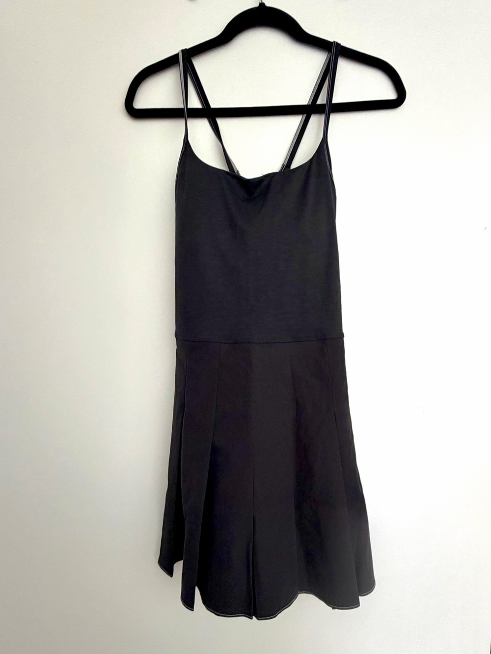 Outdoor Voices Black pleated Skirt Workit Dress WITH TOTE BAG